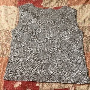Dress barn, silver sleeveless top
